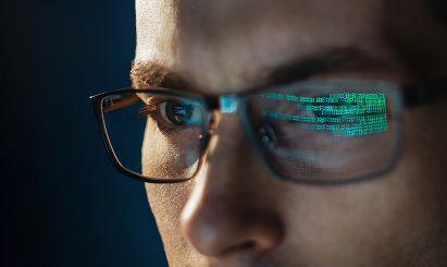 Investment fraud investigation specialist analysing financial records